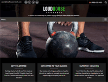 Tablet Screenshot of loudhousecrossfit.com